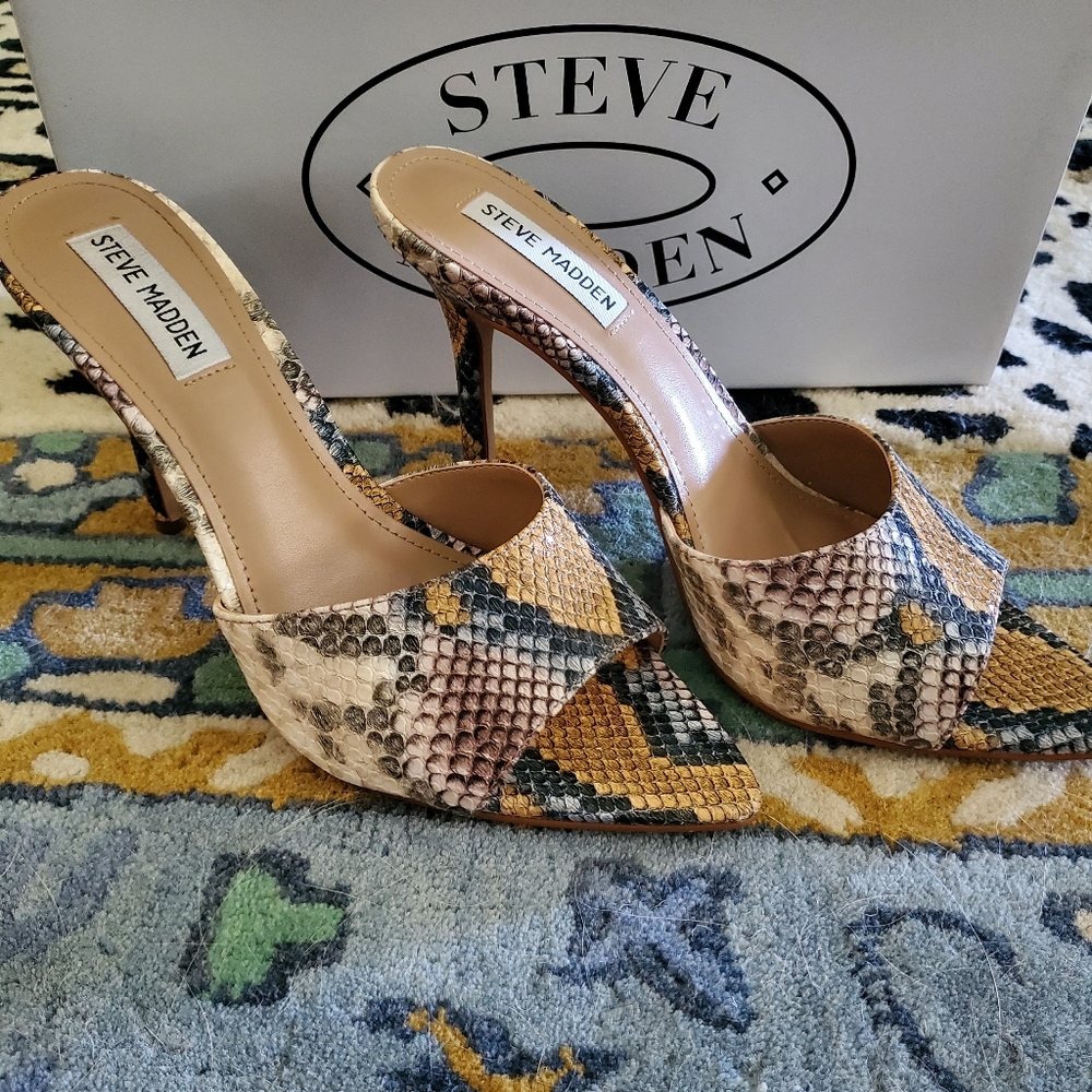 Steve Madden Feisty Snake Heels